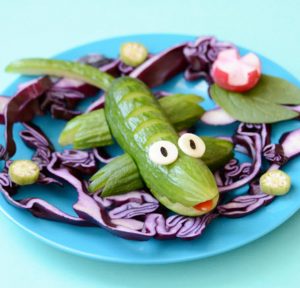 cornichnon et choux ludique en dessin pour les enfants