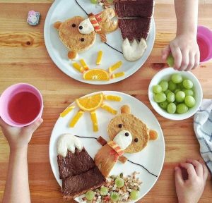 assiette ludique en dessin pour les enfants