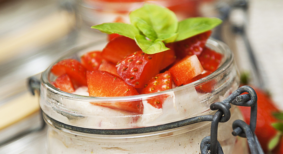 Recette dessert tiramisu fraises basilic aux biscuits sarrasin sans gluten 